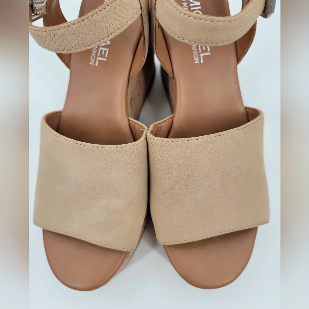 Michael by Michael Shannon Tan Nude Wedge Shoes Women's Size 7